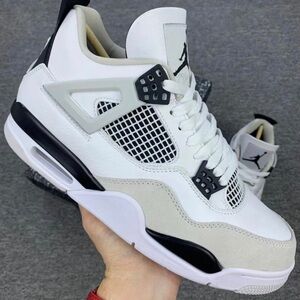 Jordan 4 Retro Mid Military Black Sneakers